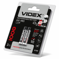 Акумулятори Videx HR03/AAA 1000mAh double blister/2шт 20/200