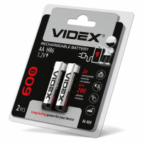 Акумулятори Videx HR6 / AA 600mAh double blister/2шт 20/200