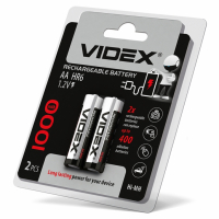 Акумулятори Videx HR6/AA 1000mAh double blister/2шт 20/200