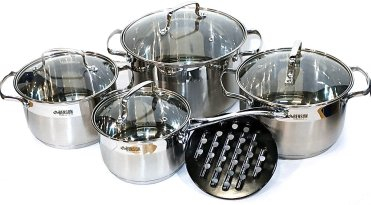 BN-239 Набор кастрюль 9 пред.