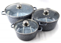 BN-324 Набор кастрюль 2,1л,4,2л,6,3л