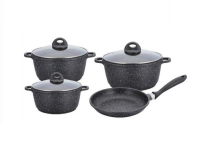 BN-313 Набор кастрюля с крышкой 7 пр. мрамор