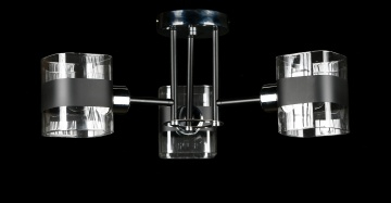 Люстра с плафонами LGH60055/3 (BK+SR)