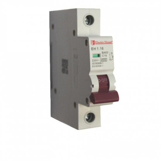 EH-1.16 Автоматичний вимикач 1 полюс 16 A