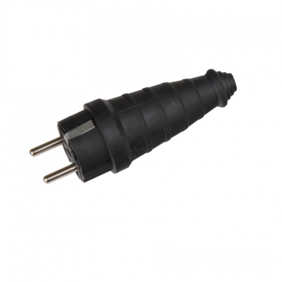 EH-2154 Каучуковая вилка с заземлением прямая Garant