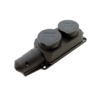 EH-RB-W2 Каучуковая колодка 2 гн. с/з и крышкой Garant