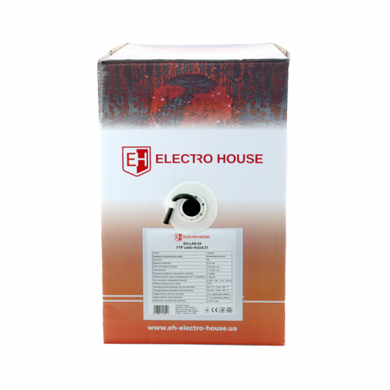 EH.LAN-24 FTP Cu+Al 4*2*0,51 зовніш. чорн. 305м