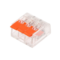 EH-CONN-02T Конектор на 3 контакти (450, 32 A ) Прозорий