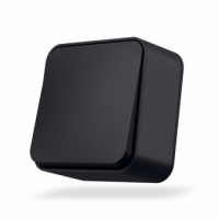 VIDEX BINERA IP20 Выключатель наружный 1кл черный графит (VF-BNS11-BG) (12/120)