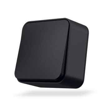 VIDEX BINERA IP20 Выключатель наружный 1кл черный графит (VF-BNS11-BG) (12/120)