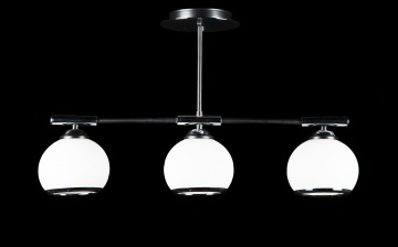 Люстра с плафонами L9804B/3 (CR+BLK)