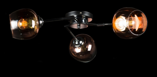 Люстра с плафонами LGH60021/3 (BK+CR)