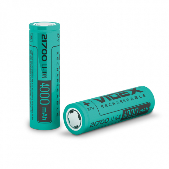Аккумулятор Videx Li-Ion 21700(без защиты) 4000mAh bulk/1pc 25/300