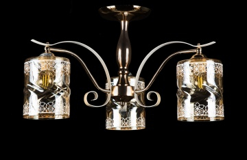 Люстра с плафонами L9579A/3 (FG+WHI)