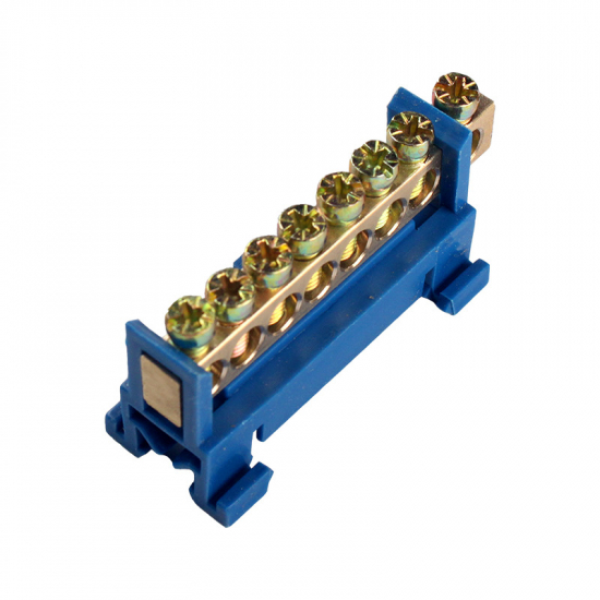 EH-BN-8 Шина нульова 8 отворів На DIN рейку