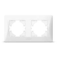 Рамка біла на 2 місця горизонтальна VIDEX BINERA