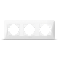 Рамка біла на 3 місця горизонтальна VIDEX BINERA