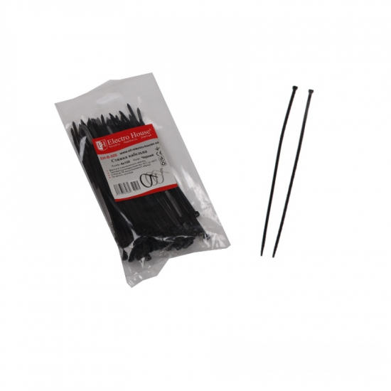 EH-B-007 Стяжка кабельна Чорний 4х250 мм 100шт./п.