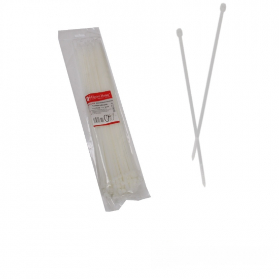 EH-K-014 Стяжка кабельна Білий 5х350 мм 100шт./п.