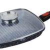 BN-310 Сковорода гриль с крышкой гранитное покрытие