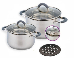 BN-236 Набор кастрюль 3л,6,5л +подставка