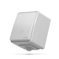 VIDEX BINERA IP65 Кнопка дзвінка сіра (10/100)