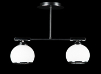 Люстра с плафонами L9804B/2 (CR+BLK)