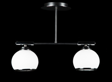 Люстра с плафонами L9804B/2 (CR+BLK)