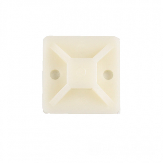 EH-PFA-02 Майданчик для стяжки самокл. 25х25 мм 100 шт ./уп. Білий