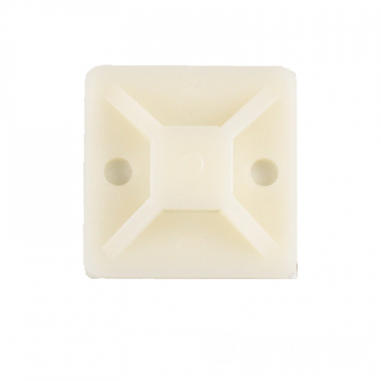 EH-PFA-03 Майданчик для стяжки самокл. 30х30 мм 100 шт ./уп. Білий