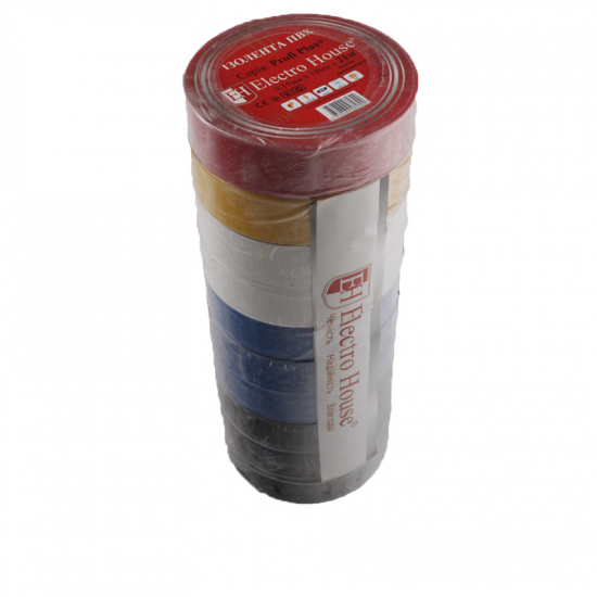 EH-AHT-1826 Ізоляційна стрічка 0,15 мм х 18мм х 21м ассорті