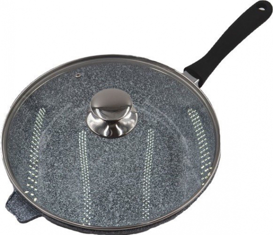 BN-521 Сковорода ВОК/28 см с гранитным покрытием
