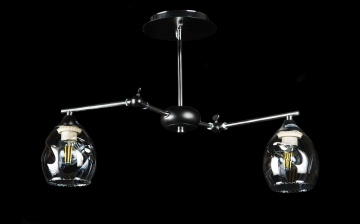 Люстра с плафонами L9806B/2 (CR+BLK)