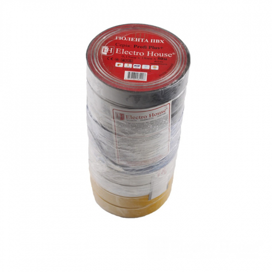 EH-AHT-1842 Ізоляційна стрічка 0,17 мм х 18мм х 50 м ассорти