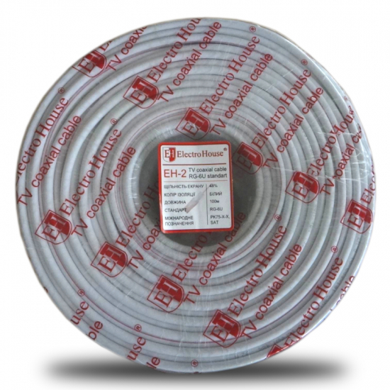EH-2 Телевізійний кабель (32% CCS 1.02 Al 32 ПВХ білий)