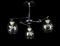 Люстра с плафонами L9806B/3 (CR+BLK)